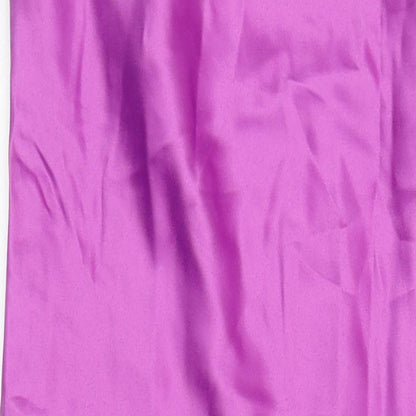 ASOS Womens Purple Polyester Maxi Size 12 Scoop Neck