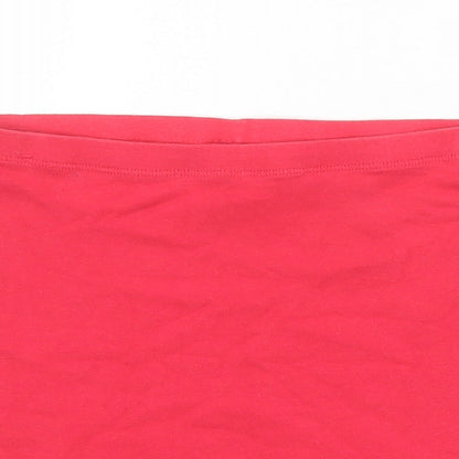 H&M Womens Pink Cotton Mini Skirt Size 10