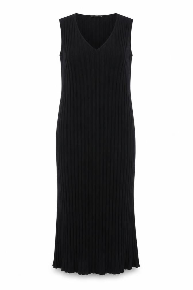 M&S Womens Black Polyester Maxi Size 22 Sweetheart