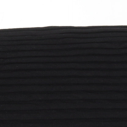 M&S Womens Black Polyester Maxi Size 22 Sweetheart