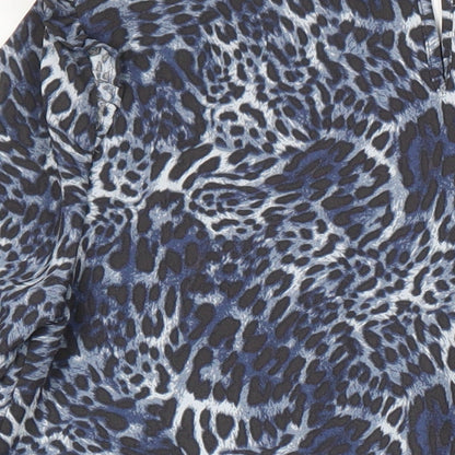 M&S Womens Multicoloured Geometric Polyester Shift Size 8 Scoop Neck