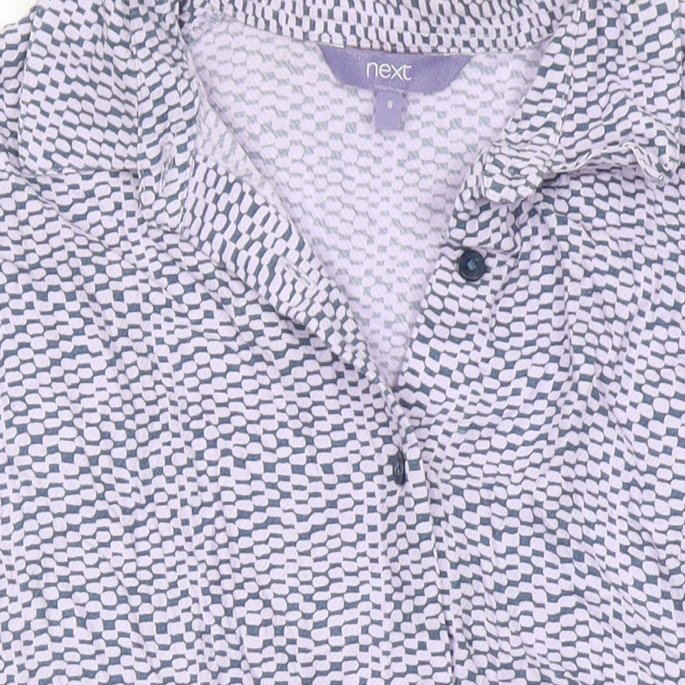 Womens UK Size 6 NEXT Multicoloured Basic Blouse