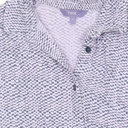 Womens UK Size 6 NEXT Multicoloured Basic Blouse