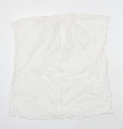 Womens UK Size M H&M White Tunic Blouse