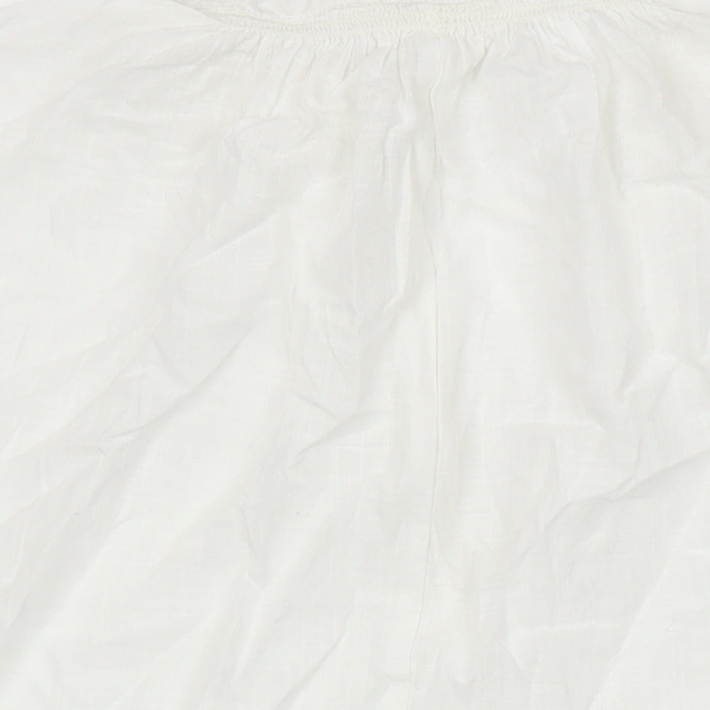 Womens UK Size M H&M White Tunic Blouse