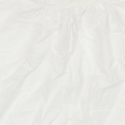 Womens UK Size M H&M White Tunic Blouse