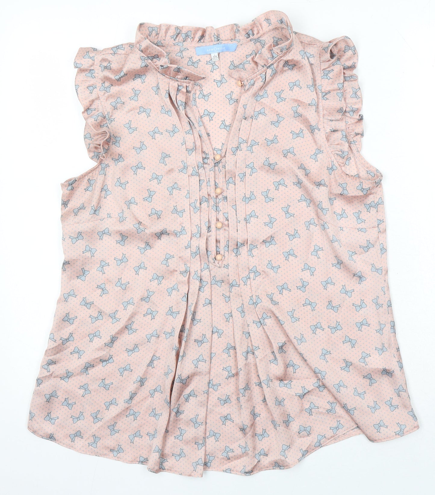 Womens UK Size L Aphorism Multicoloured Tunic Blouse