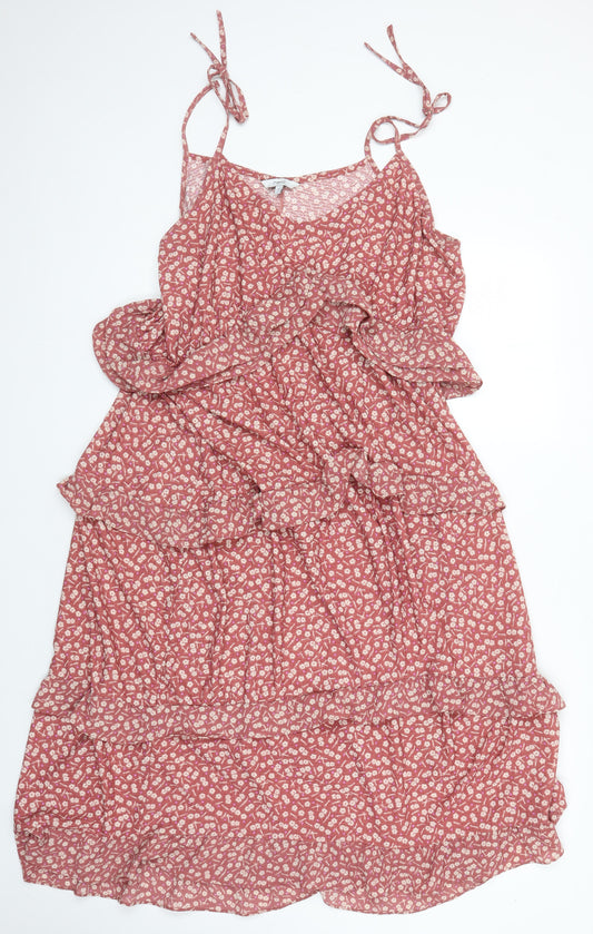 NEXT Womens Multicoloured Floral Polyester Maxi Size 22 V-Neck