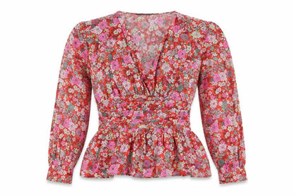 Womens UK Size 6 M&S Multicoloured Tunic Blouse