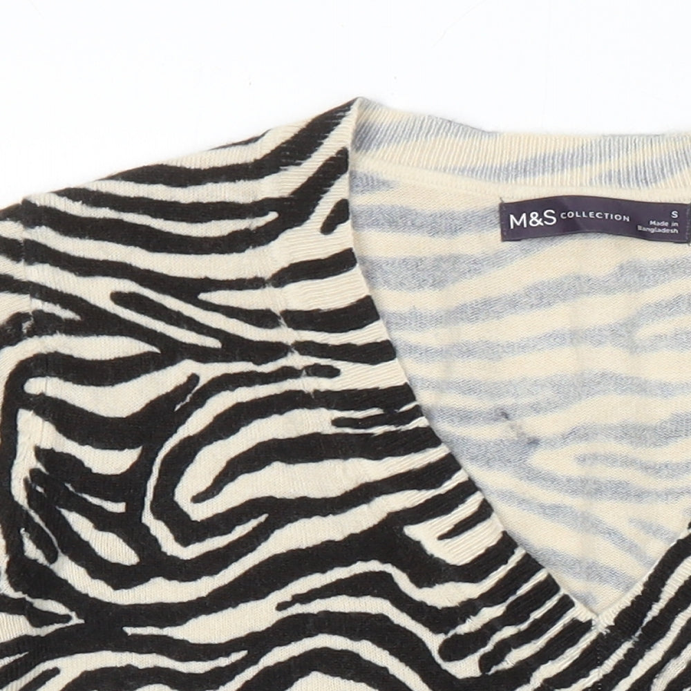 Womens UK Size S M&S Collection Multicoloured Pullover Jumper