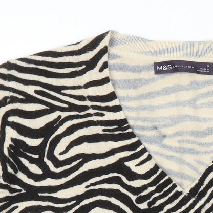 Womens UK Size S M&S Collection Multicoloured Pullover Jumper