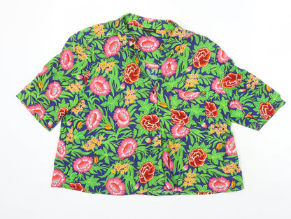 Womens UK Size 12 River Island Multicoloured Tunic Blouse
