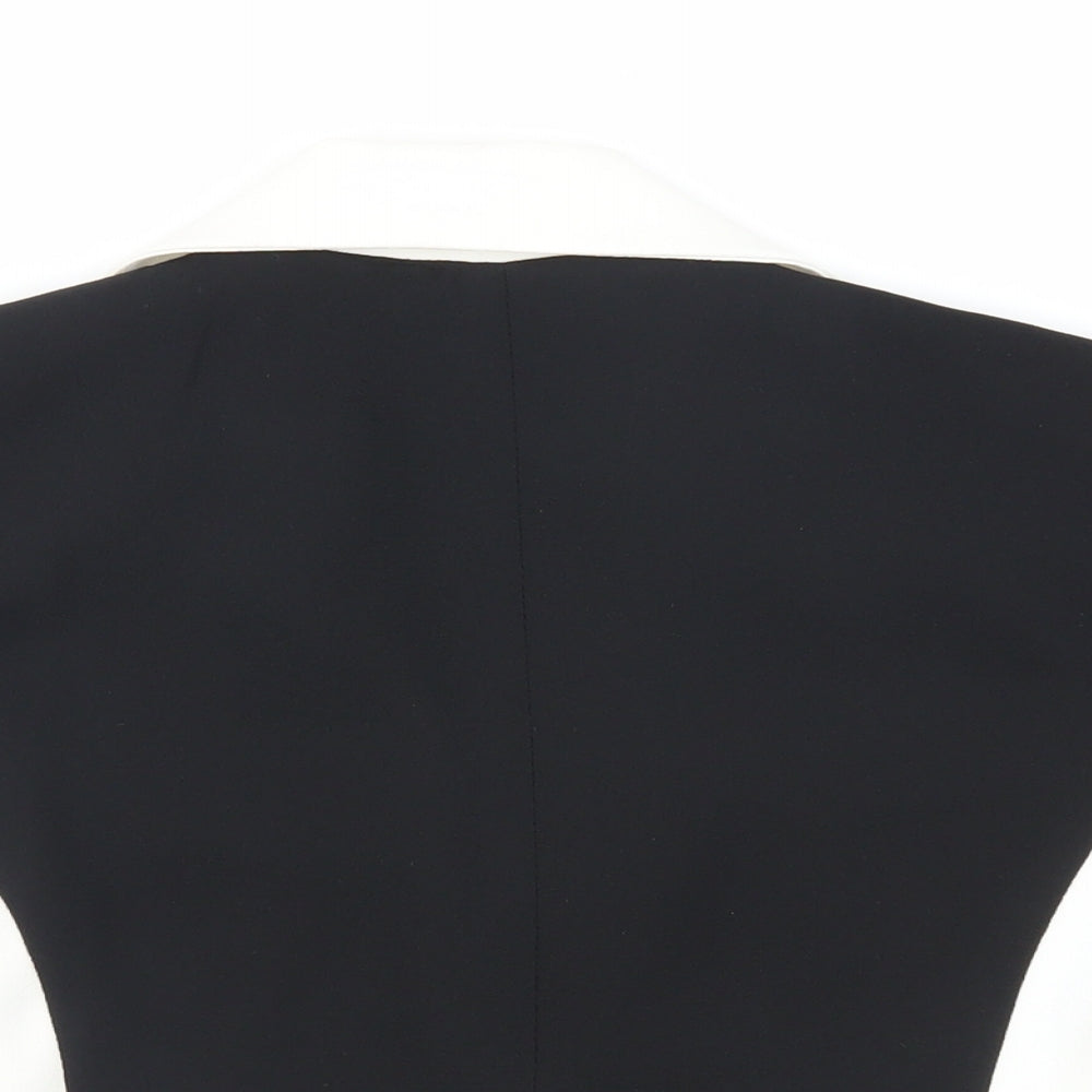 Romanni Womens Black Jacket Size 6 Button