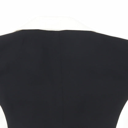 Romanni Womens Black Jacket Size 6 Button