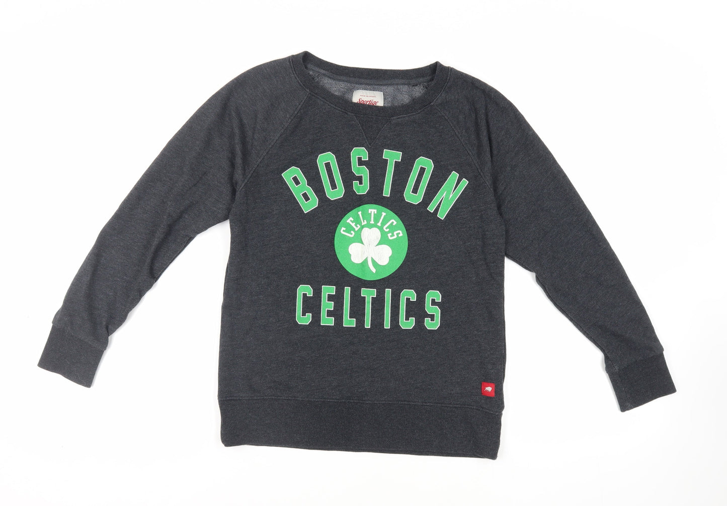 Sportique Womens Grey Cotton Pullover Sweatshirt Size S Pullover - Boston