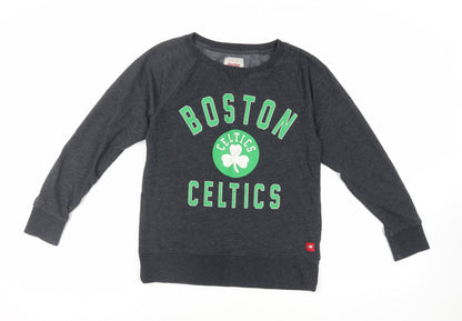 Sportique Womens Grey Cotton Pullover Sweatshirt Size S Pullover - Boston