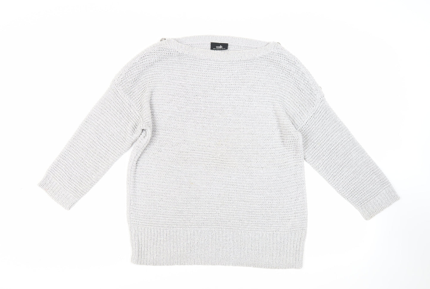 Womens UK Size M Wallis Grey Pullover Jumper