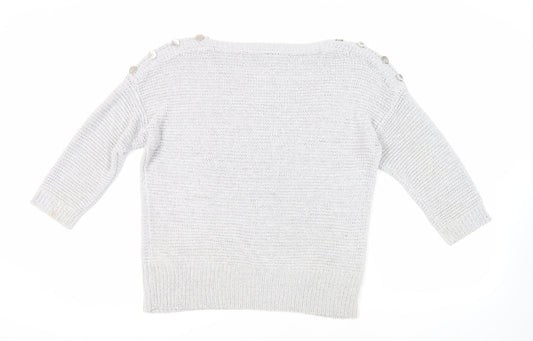 Womens UK Size M Wallis Grey Pullover Jumper