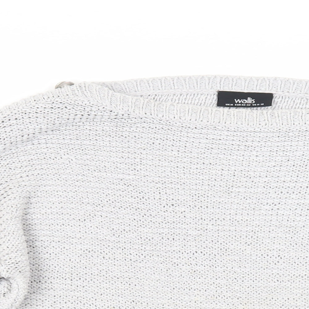 Womens UK Size M Wallis Grey Pullover Jumper
