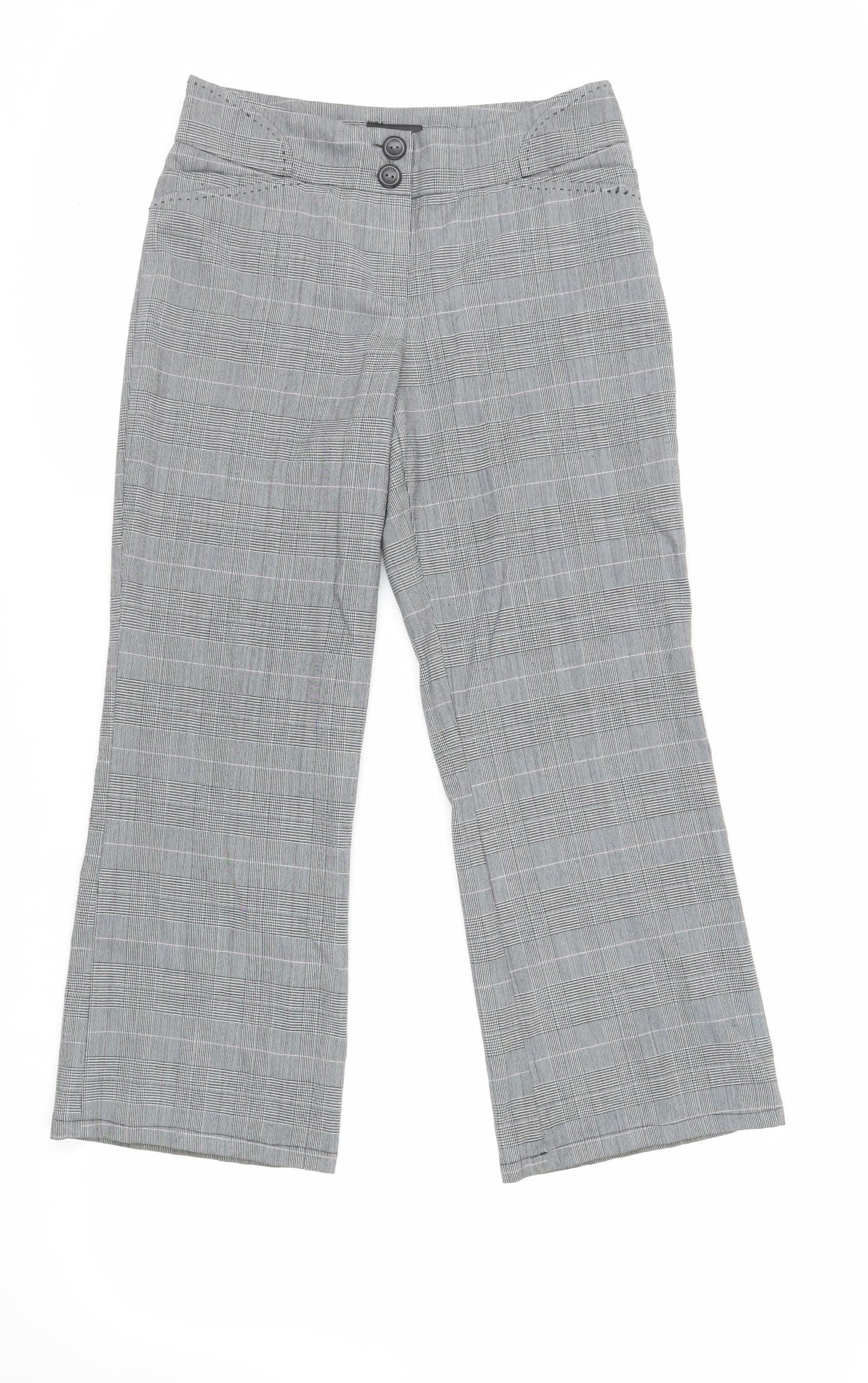 Womens UK Size 8 NEXT Regular Fit  Grey Trousers