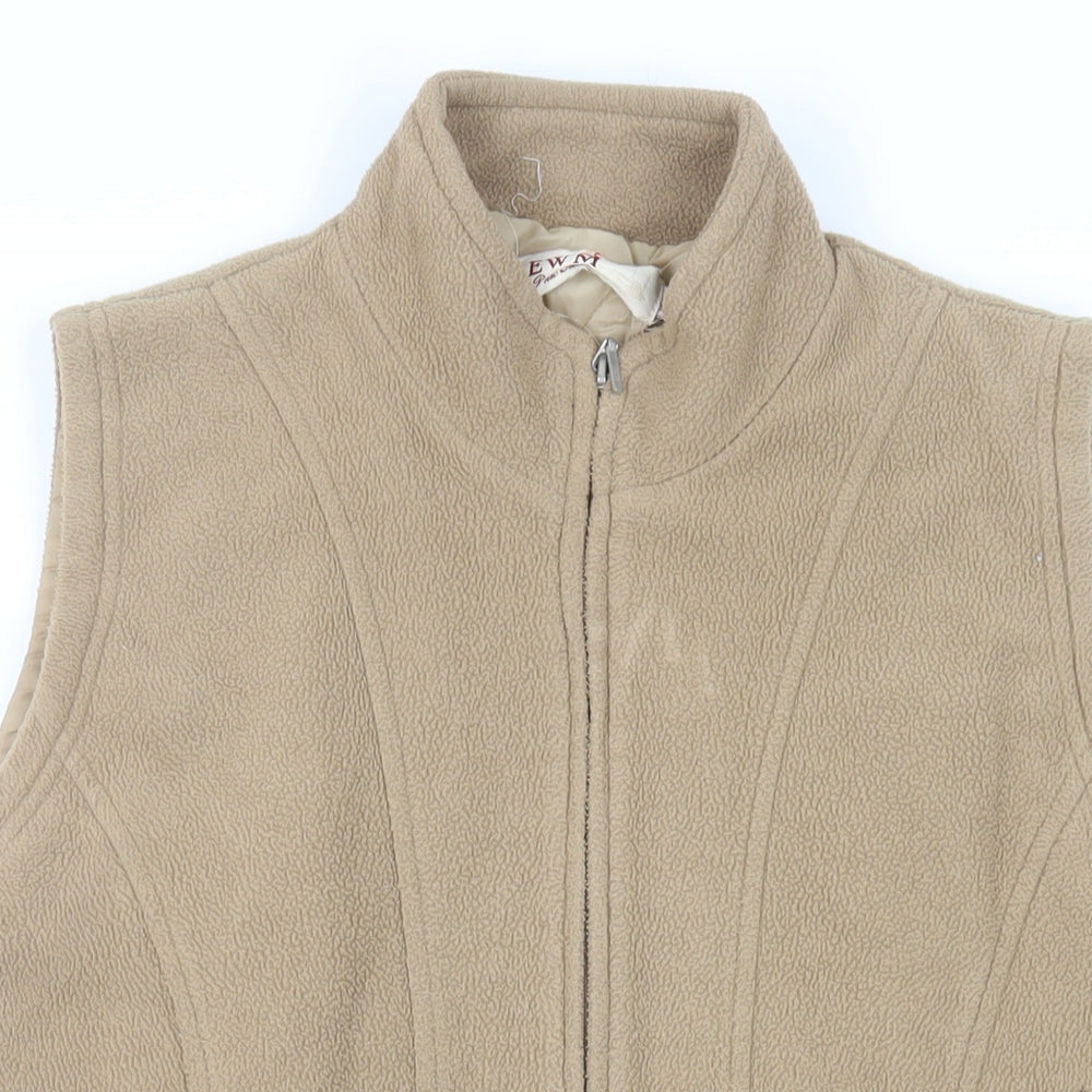 Womens UK Size 14 EWM Beige Gilet