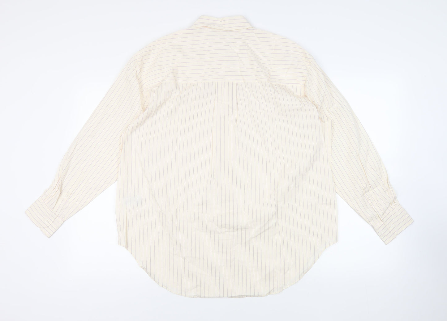Womens UK Size 14 Marks and Spencer Ivory Basic Button-Up