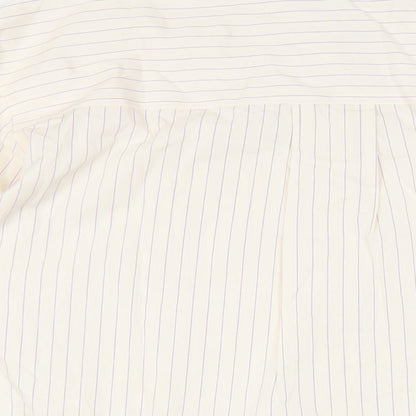 Womens UK Size 14 Marks and Spencer Ivory Basic Button-Up