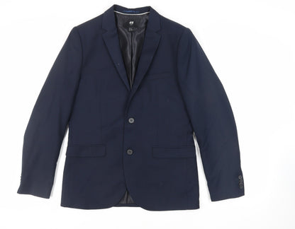 Mens UK Size 42 H&M Regular Blue Suit Jacket