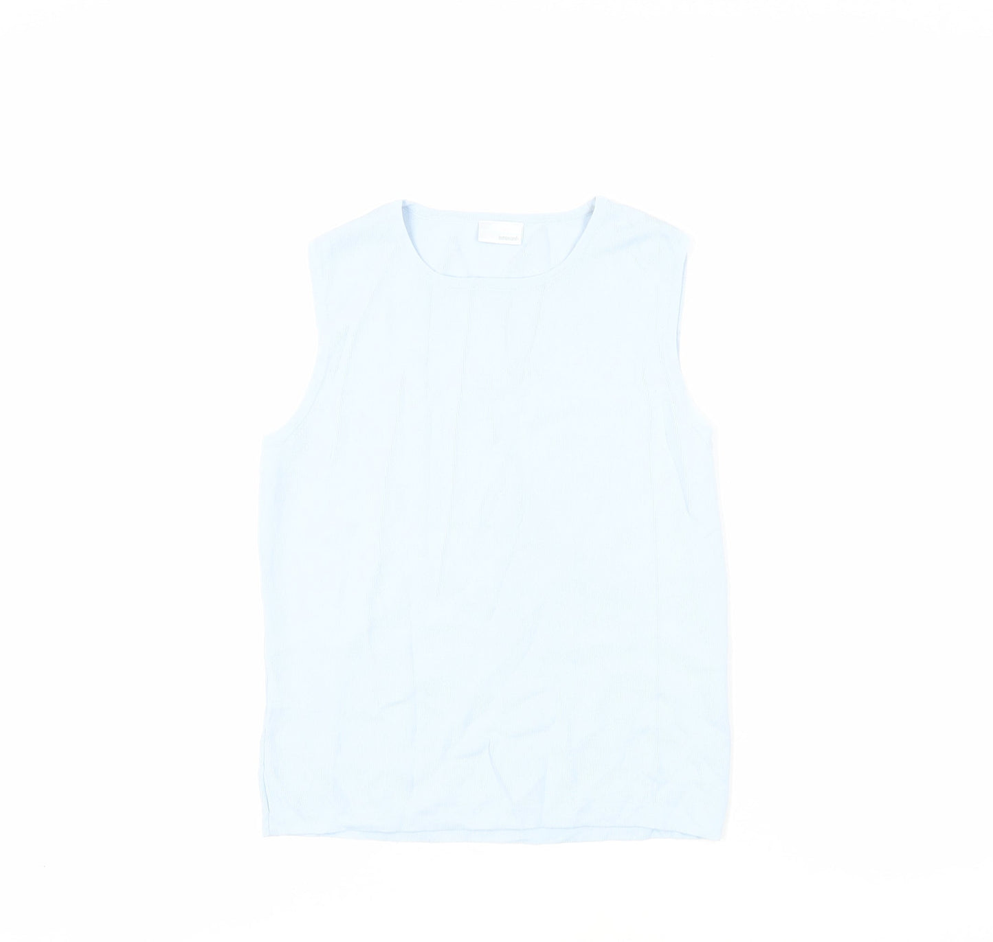 Womens UK Size 14 AMARANTO Blue Basic Blouse