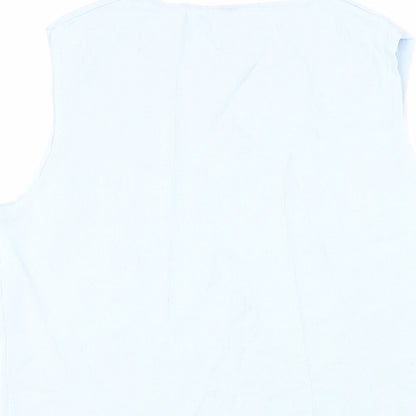 Womens UK Size 14 AMARANTO Blue Basic Blouse