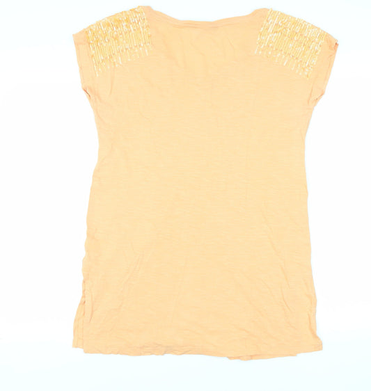 Womens UK Size 12 NEXT Orange Tunic T-Shirt