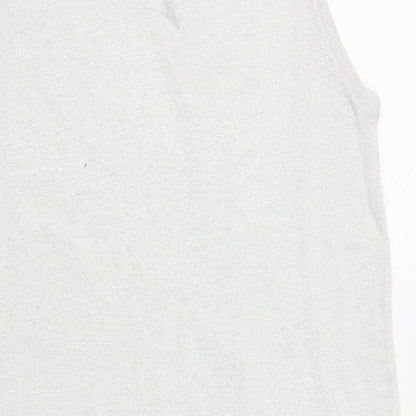 Womens UK Size 12 NEXT Silver Tunic Blouse