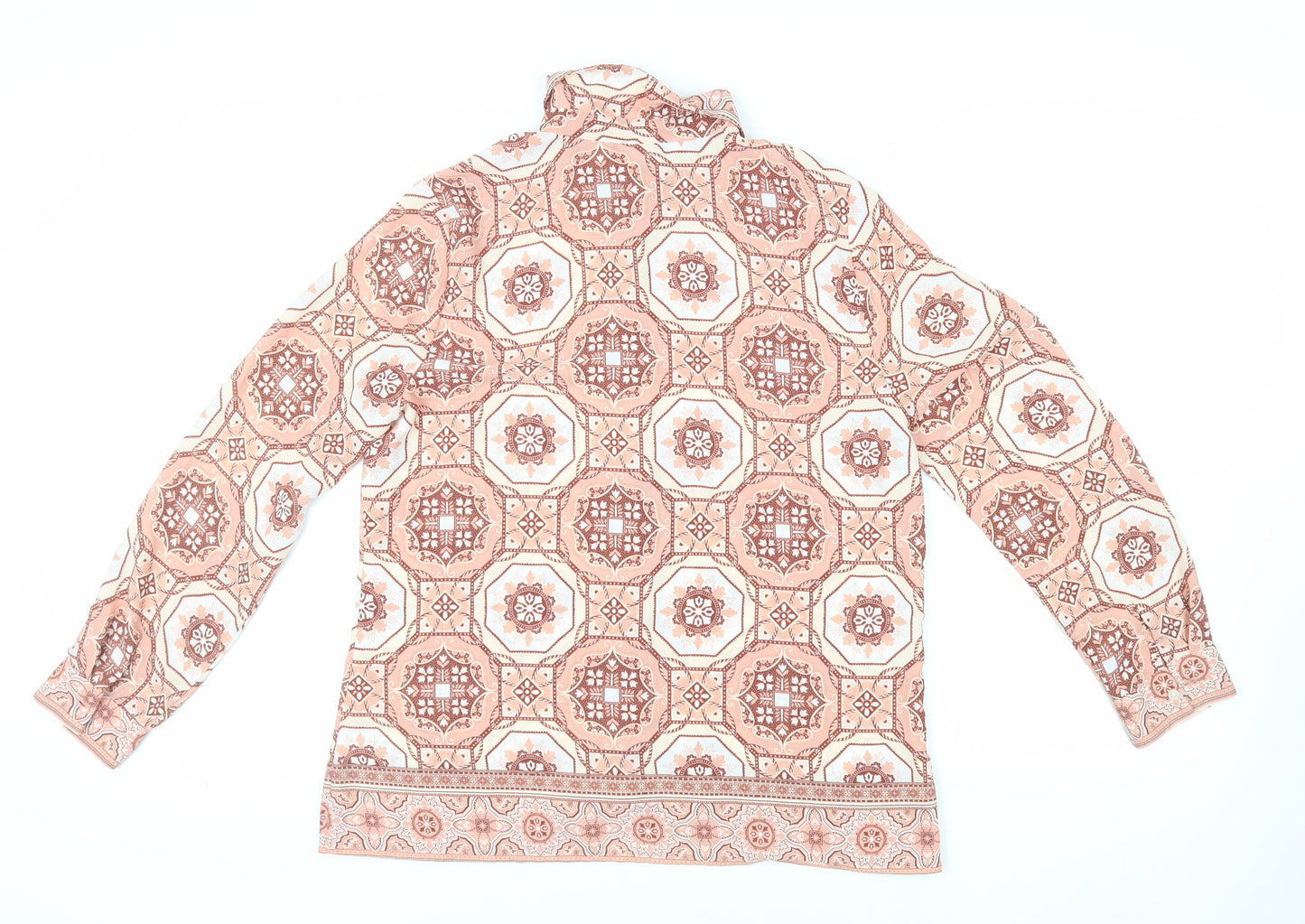 Womens UK Size 14 Marks and Spencer Pink Basic Button-Up