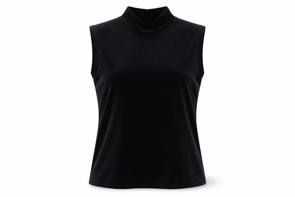 Womens UK Size 16 Classic Black Basic Blouse