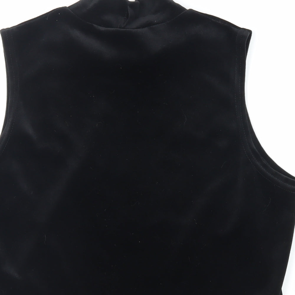 Womens UK Size 16 Classic Black Basic Blouse