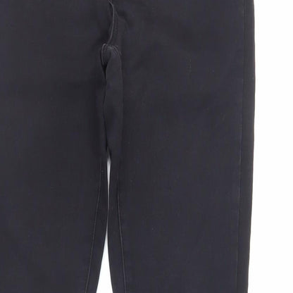 Denim & Co. Womens Black Cotton Skinny Jeans Size 12 L32 in Regular Zip