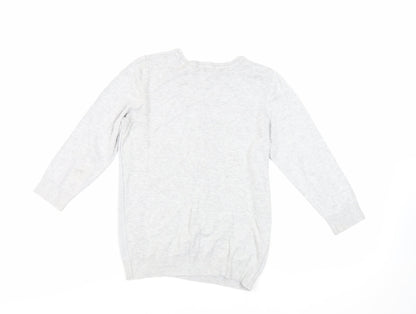 Womens UK Size 10 Dorothy Perkins Grey Pullover Jumper