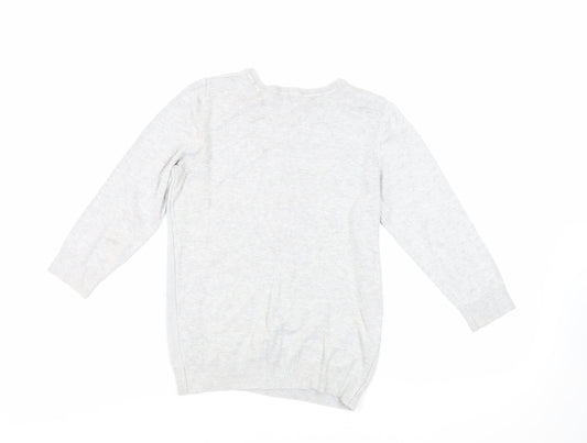 Womens UK Size 10 Dorothy Perkins Grey Pullover Jumper