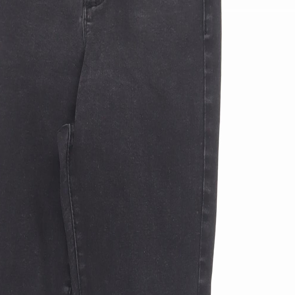 Denim & Co. Womens Black Cotton Skinny Jeans Size 12 L29 in Regular Zip