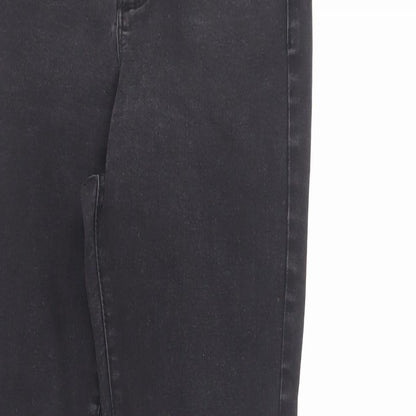 Denim & Co. Womens Black Cotton Skinny Jeans Size 12 L29 in Regular Zip