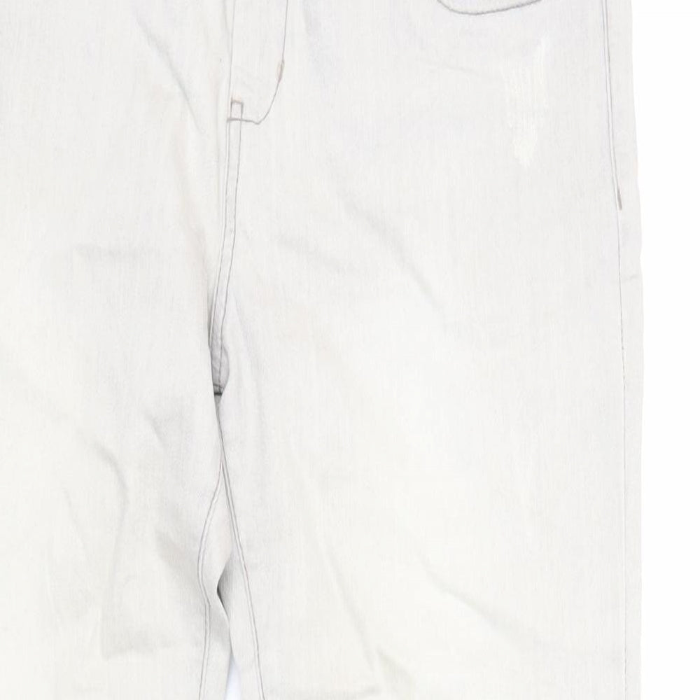 ESMARA Womens Green Cotton Tapered Jeans Size 16 L28 in Regular Zip