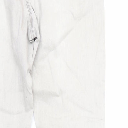 ESMARA Womens Green Cotton Tapered Jeans Size 16 L28 in Regular Zip