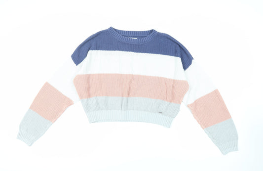 Womens UK Size M Hollister Multicoloured Pullover Jumper