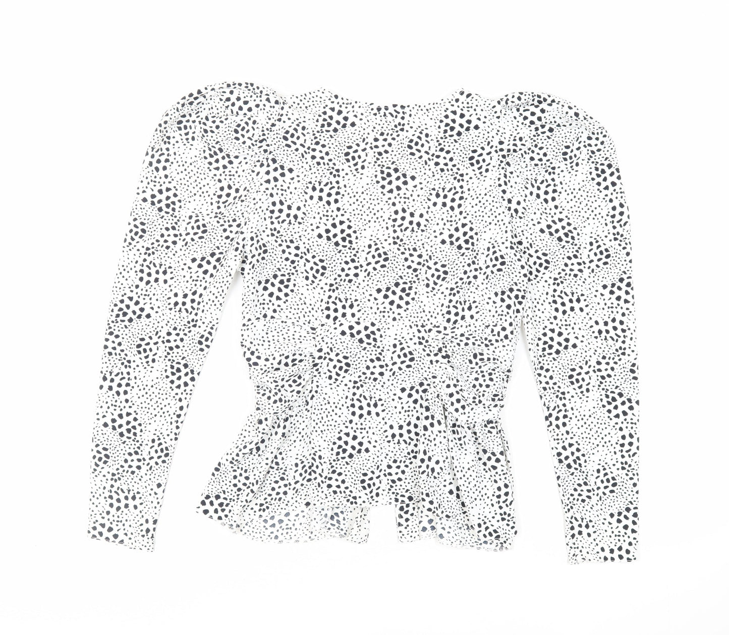 Womens UK Size 10 Topshop White Basic Button-Up