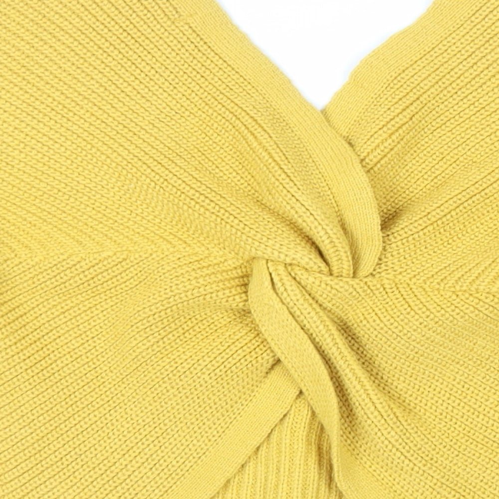 Womens UK Size M New Look Yellow Pullover Jumper