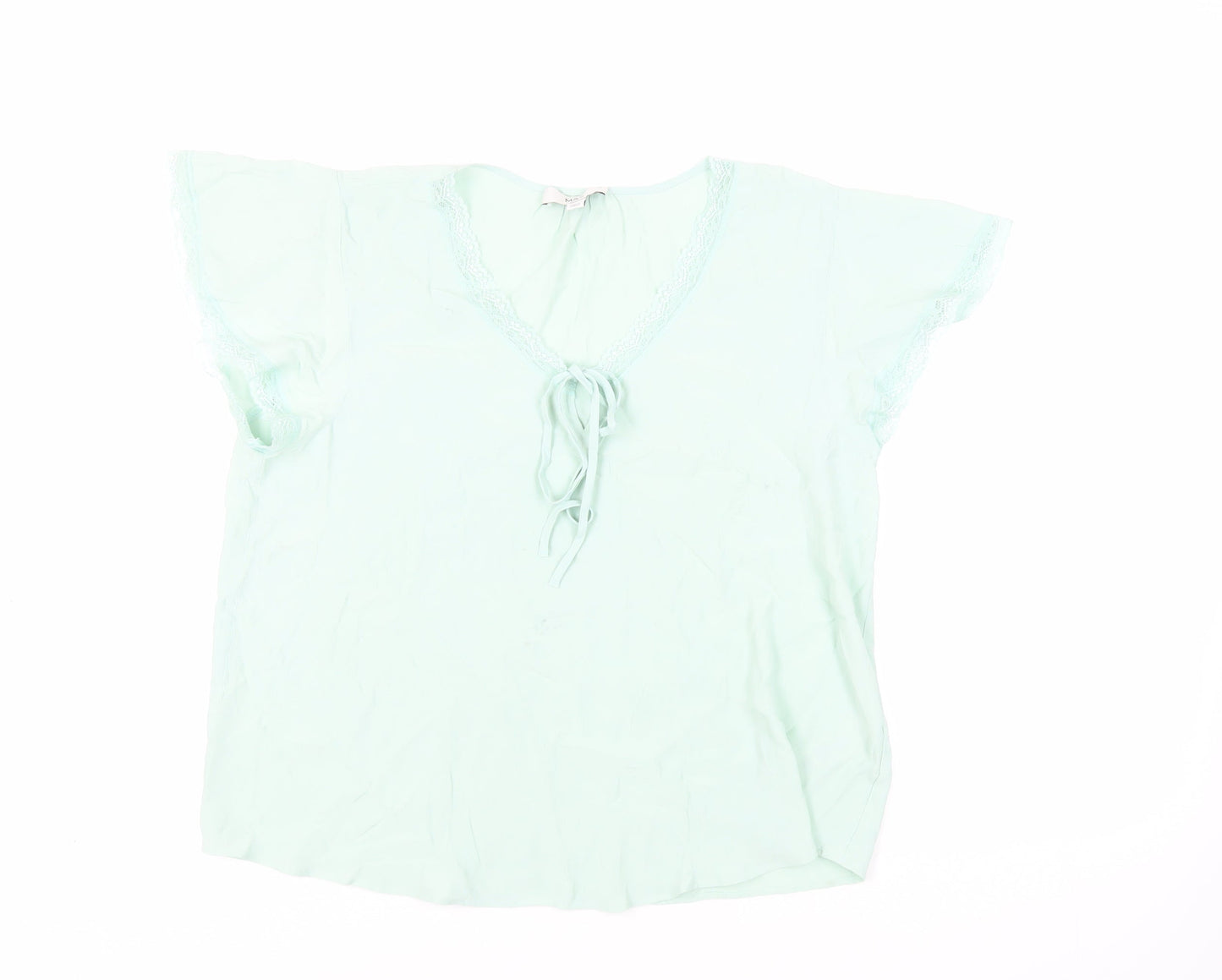 Womens UK Size 14 Marks and Spencer Green Basic Blouse
