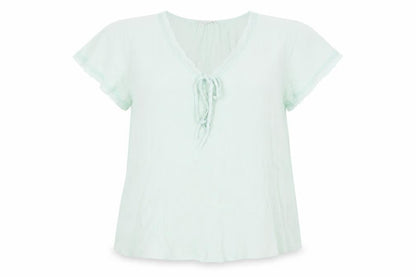 Womens UK Size 14 Marks and Spencer Green Basic Blouse