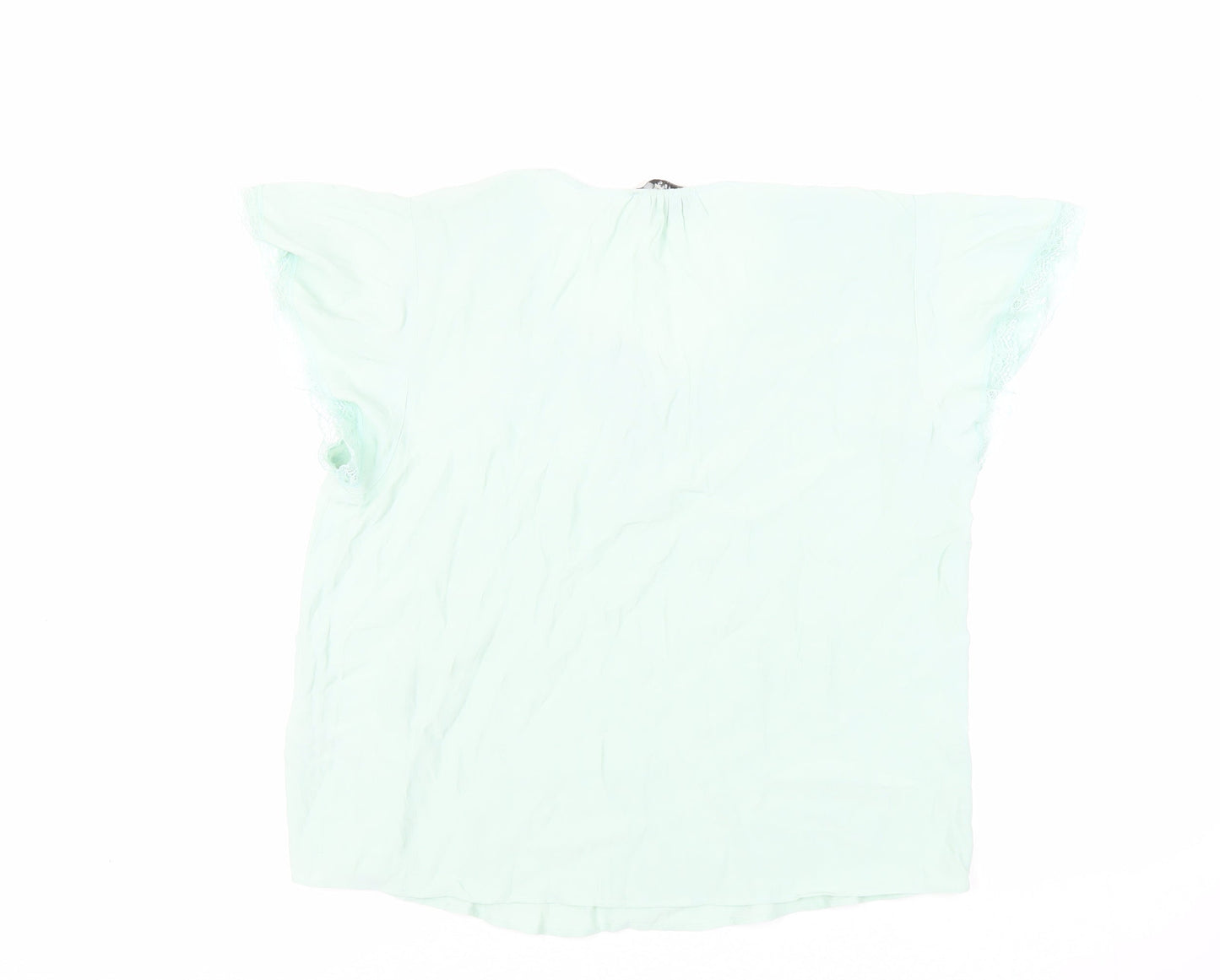 Womens UK Size 14 Marks and Spencer Green Basic Blouse