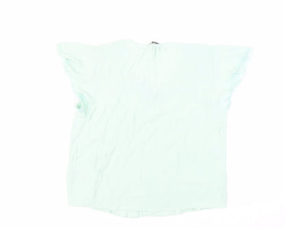 Womens UK Size 14 Marks and Spencer Green Basic Blouse