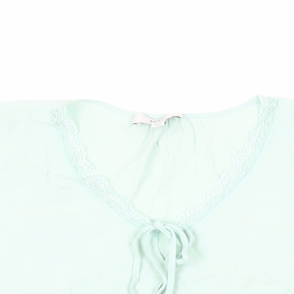 Womens UK Size 14 Marks and Spencer Green Basic Blouse